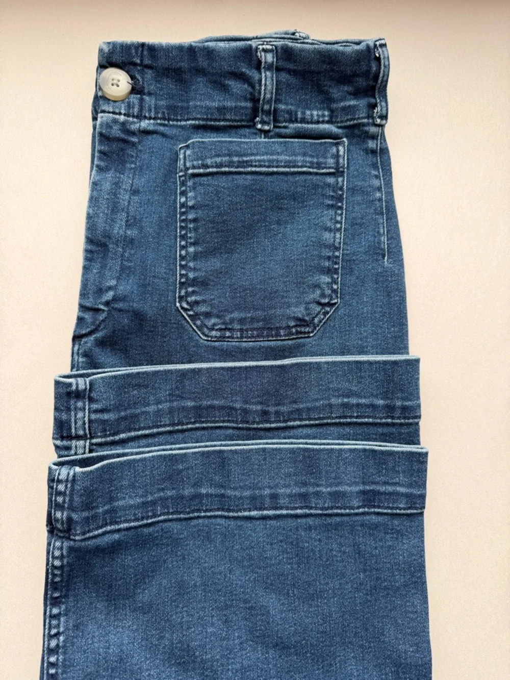 Anthropologie Maeve The Colette Crop High-Rise Wide-Leg Jeans Size 33 - Picture 7 of 12